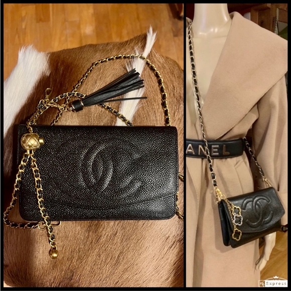 🚫SOLD🚫CHANNEL CLUTCH 3Way💥BE ON TREND BUT NOT BROKE💥Big Savings💰EUC GORG💥 - Picture 4 of 16